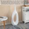 Frosted Fiberglass Tall Floor Vase - Decorative Vase for Modern Home Decor, Perfect for Living Room, Home Office, Bedroom, Kitchen, Coffee Bar, Farmhouse Decor, and Wedding Centerpieces